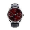 2021 Stainless Steel Portugieser 42.3 MM Automatic Watch Red Dial IW500714 w/ Box &amp; Papers