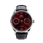 2021 Stainless Steel Portugieser 42.3 MM Automatic Watch Red Dial IW500714 w/ Box &amp; Papers