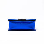 Chanel Blue Patent Small Boy Bag Coeur Cult Core