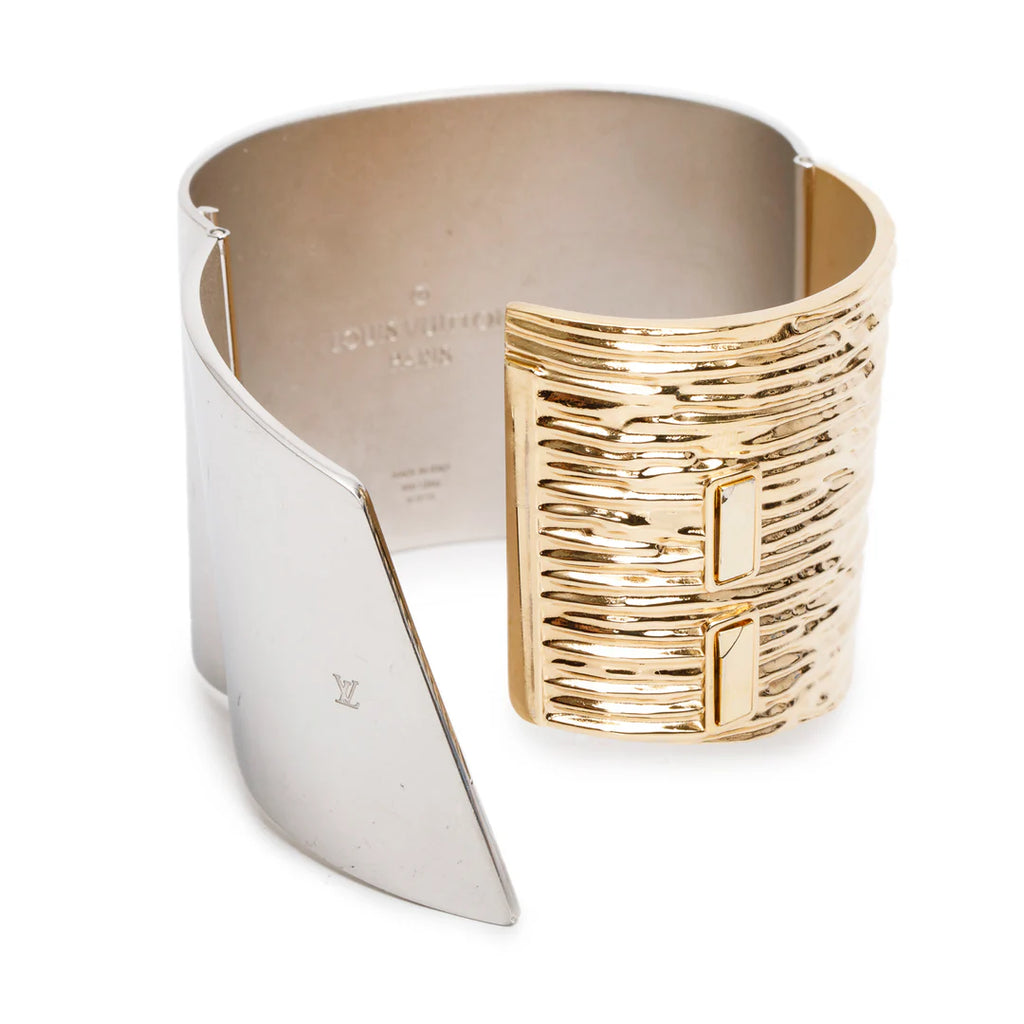 Two-Tone Metal My Epi Wide Cuff Bracelet
