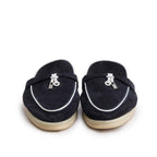 Black Suede Summer Charms Walk Mules, Size 37.5 w/ Box