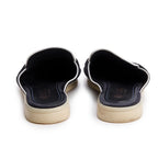Black Suede Summer Charms Walk Mules, Size 37.5 w/ Box