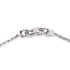 18k White Gold Pave Diamond Heart Locket Pendant Necklace