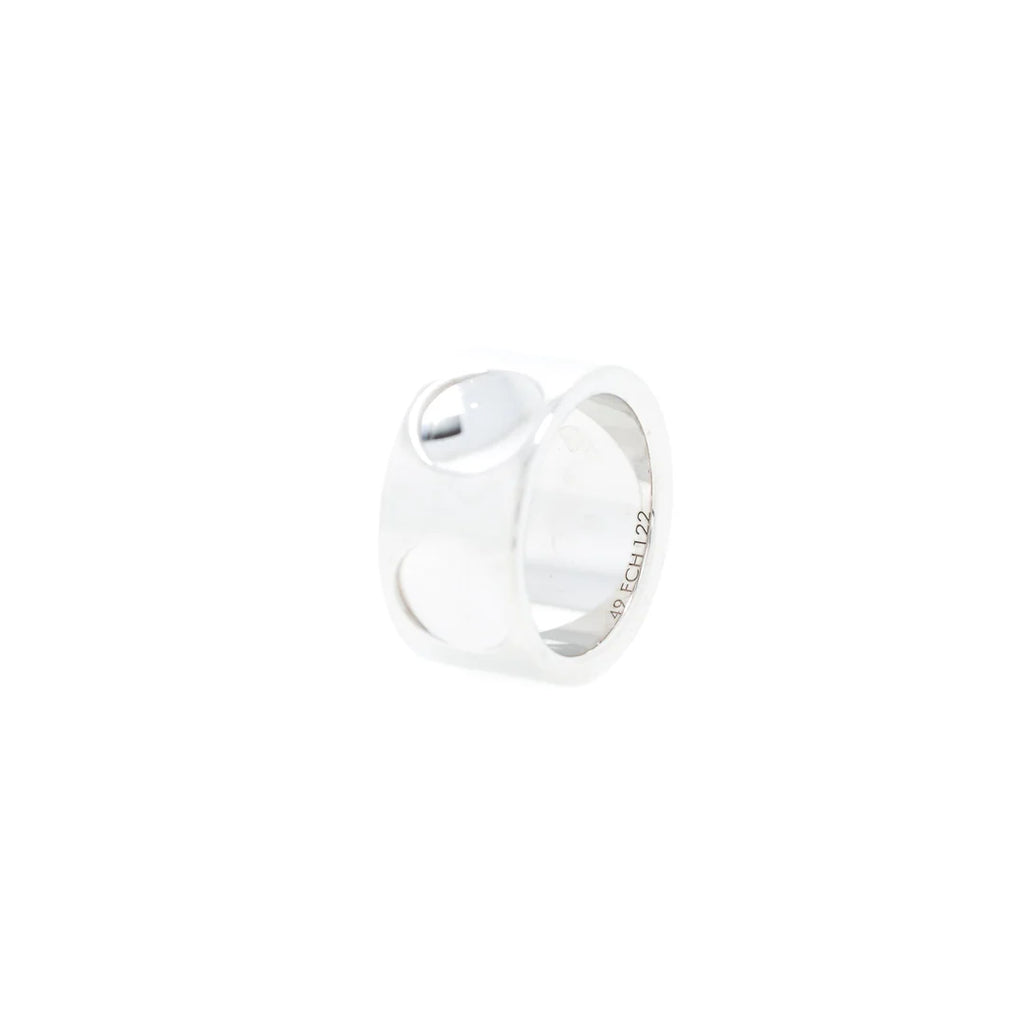18k White Gold Wide Empreinte Ring