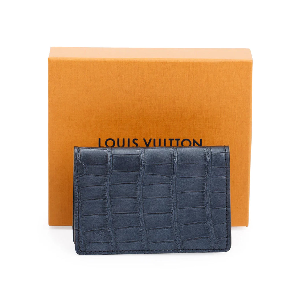 2020 Black Crocodilien Mat Pocket Organizer w/ Box