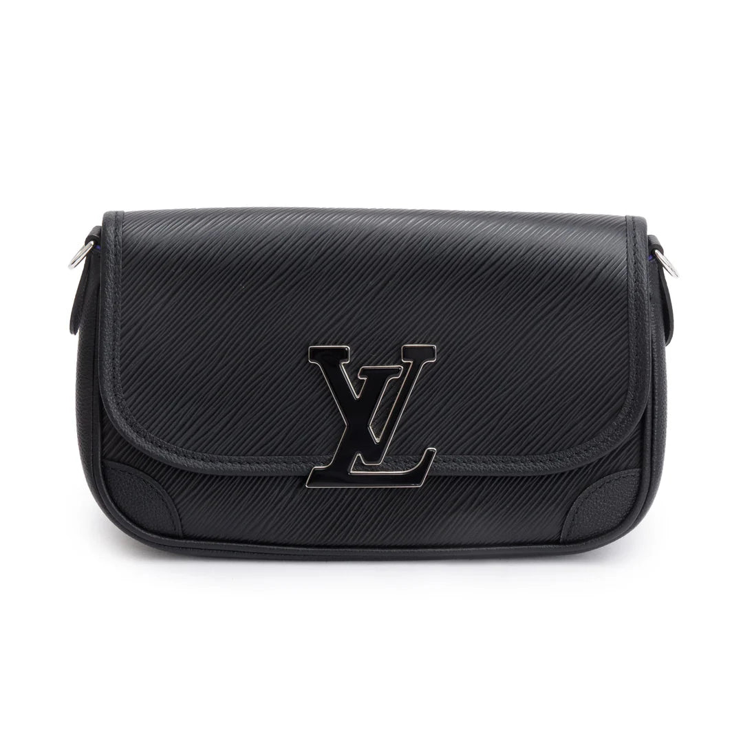2022 Black Epi Leather Buci Bag