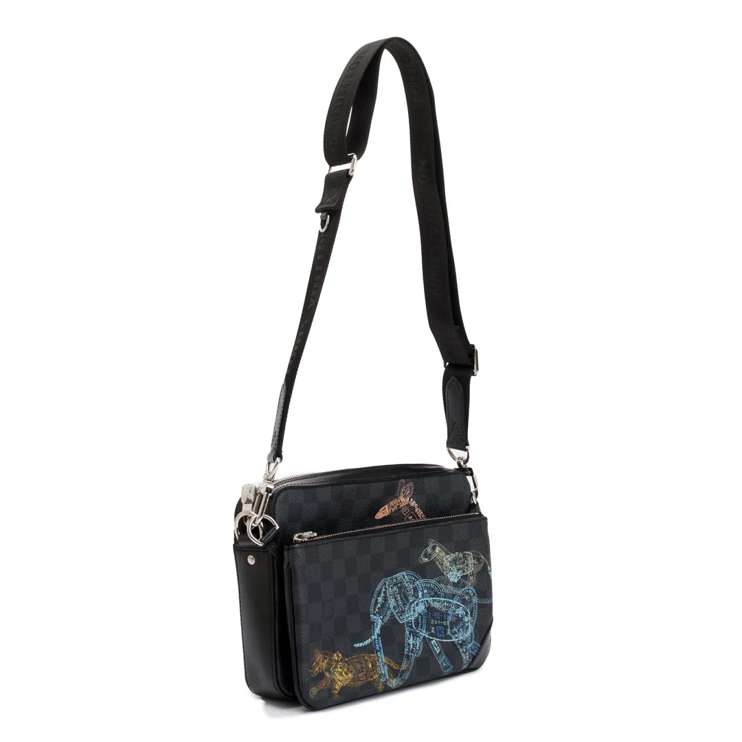 2022 Damier Graphite Wild Animals Trio Messenger Bag