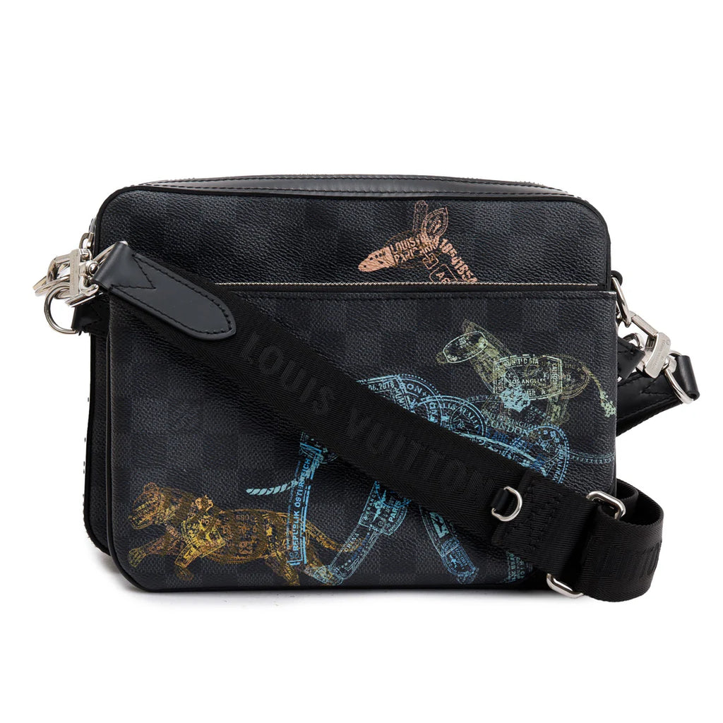2022 Damier Graphite Wild Animals Trio Messenger Bag