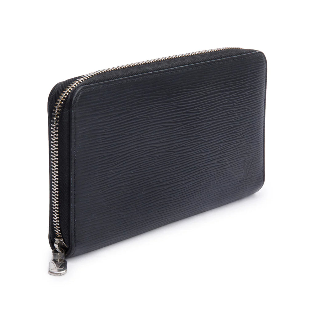Black Epi Leather Zippy Organizer Wallet