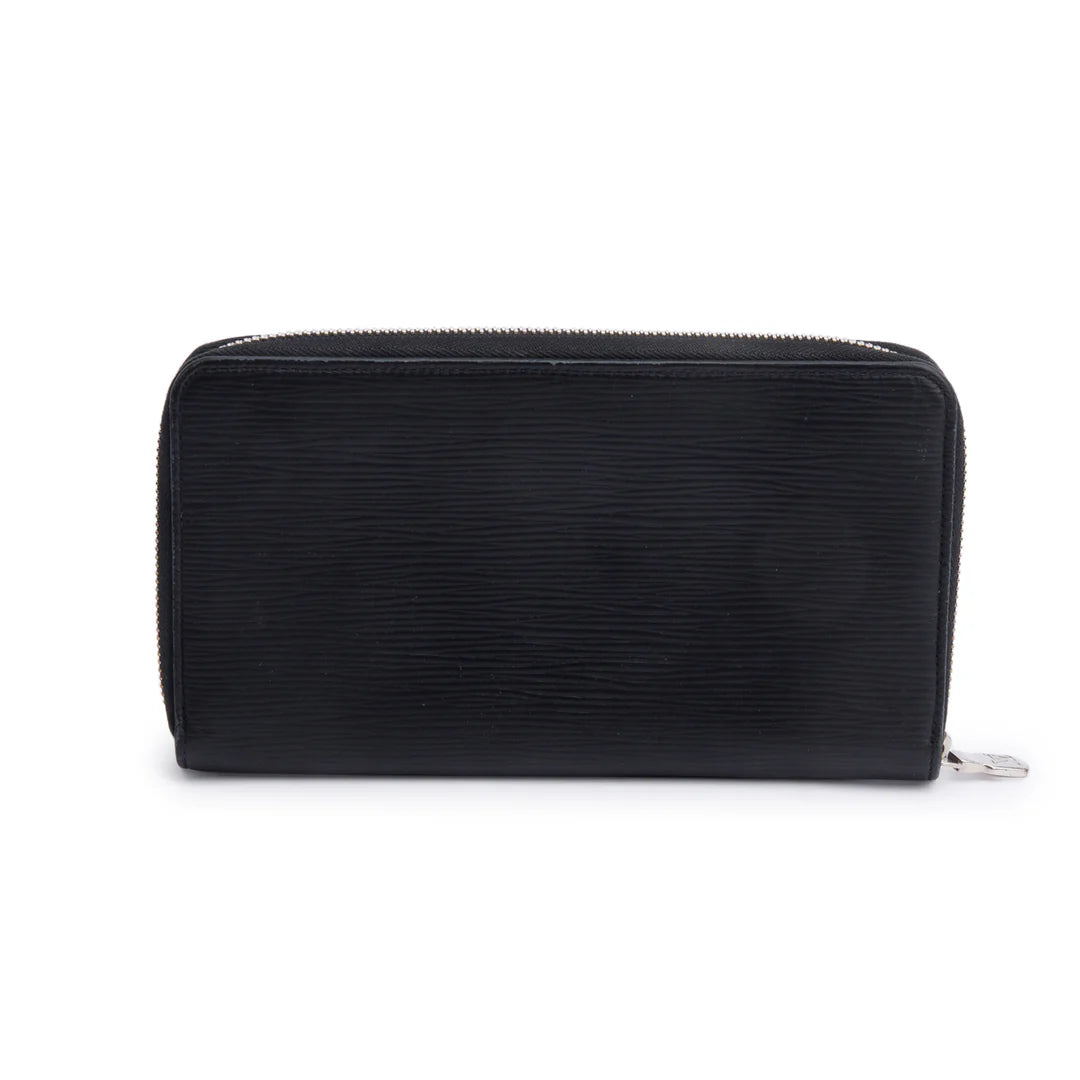 Black Epi Leather Zippy Organizer Wallet