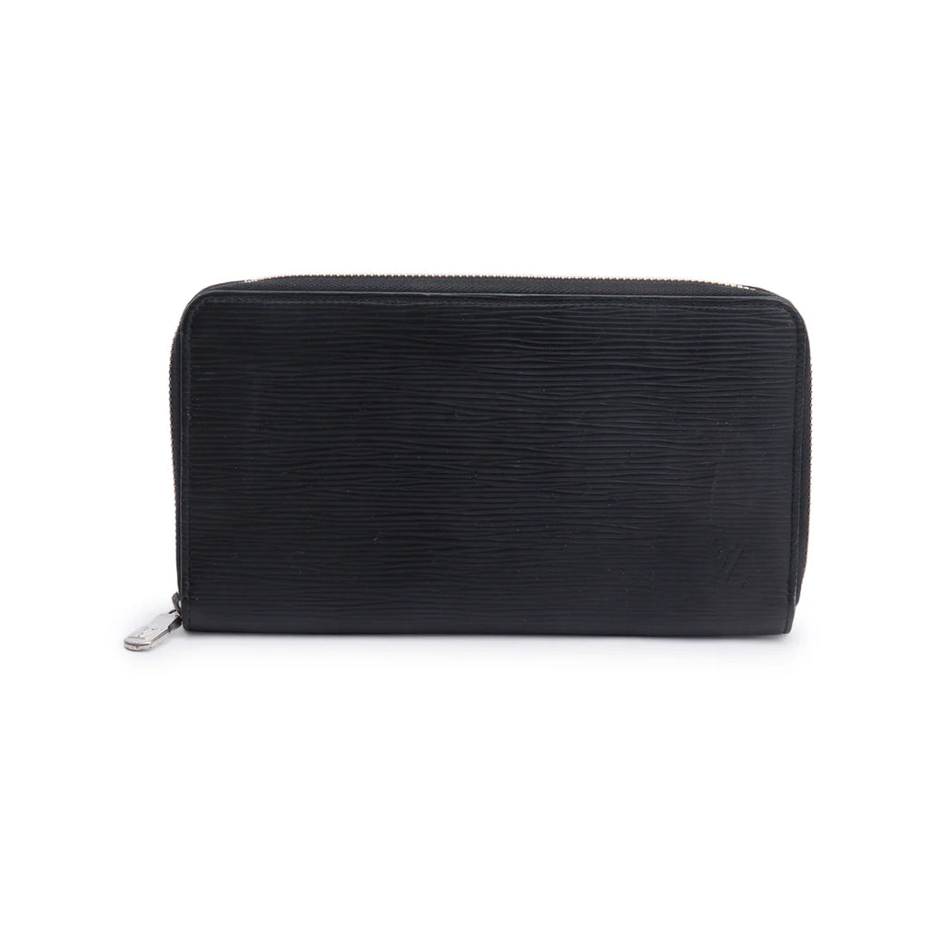 Black Epi Leather Zippy Organizer Wallet