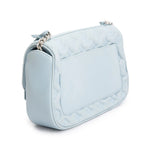 Blue Lambskin Mama Broderie Bag