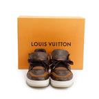 Brown Monogram Canvas Suede Calf LV Trainer Sneakers, Size 6 w/ Box &amp; Receipt