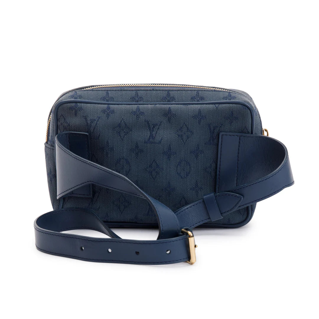Denim Monogram Outdoor Bumbag w/ Box