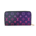 Giant Midnight Fuchsia Monogram Spring in the City Zippy Wallet w/ Box
