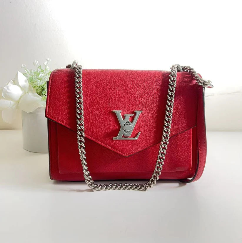 Louis Vuitton LV MyLockMe BB Leather Bag Coeur Cult Core