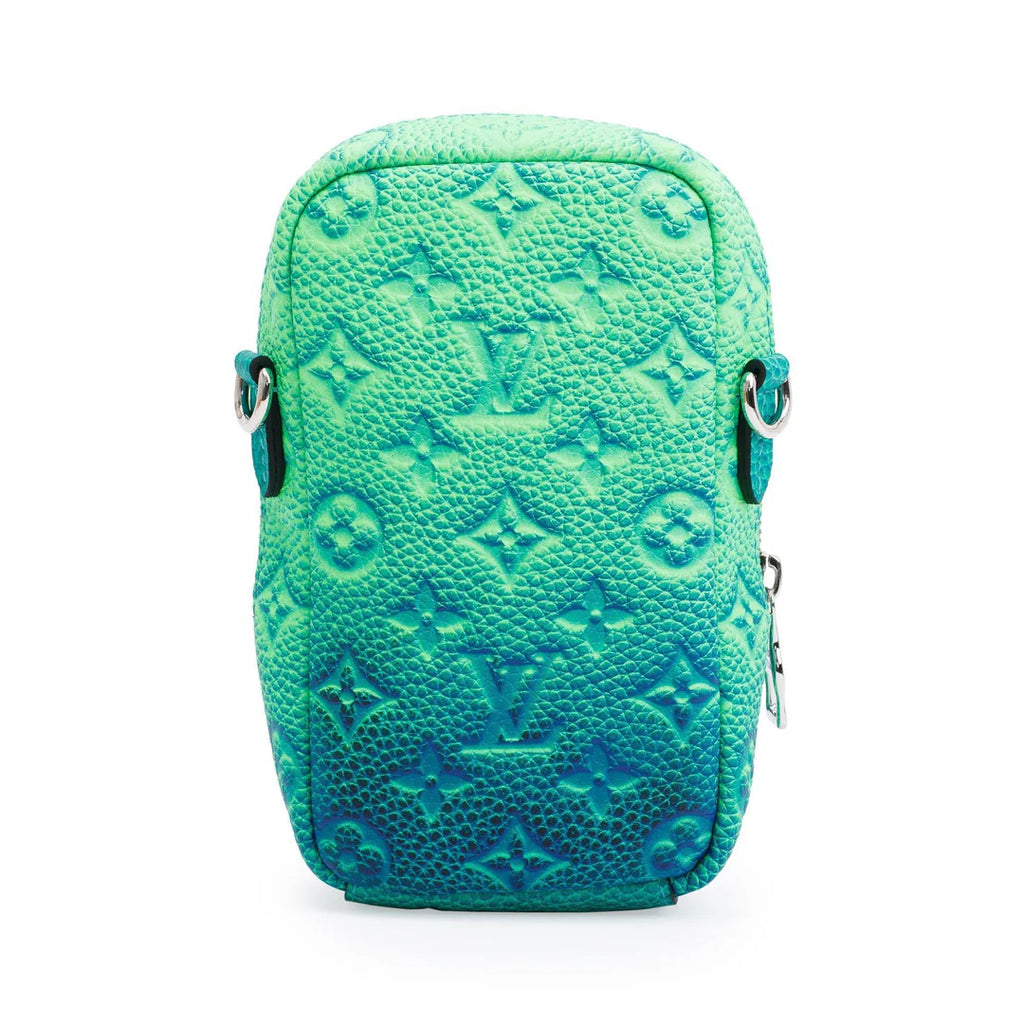 Taurillon Monogram Illusion Double Phone Pouch with box