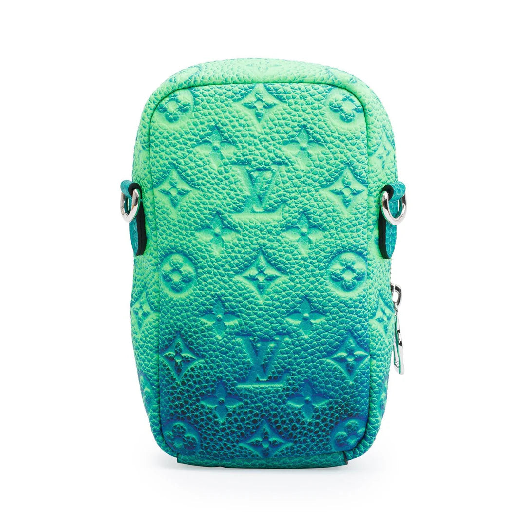 Taurillon Monogram Illusion Double Phone Pouch with box