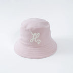 Hermes Pink Bucket Hat with Embroidered Logo Size 57 Coeur Cult Core