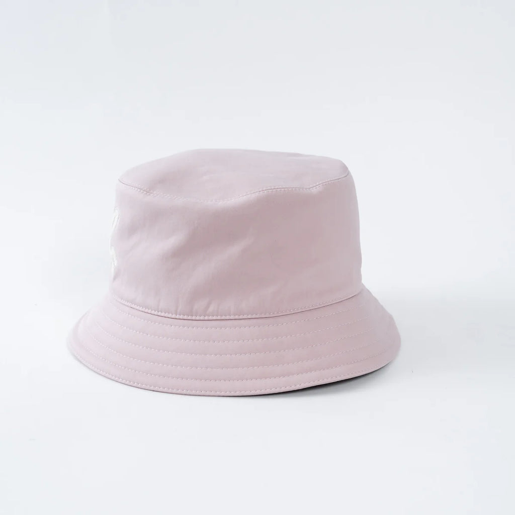 Hermes Pink Bucket Hat with Embroidered Logo Size 57 Coeur Cult Core