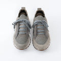 Brunello Cucinelli Grey Knit Sneakers Size 37 Coeur Cult Core