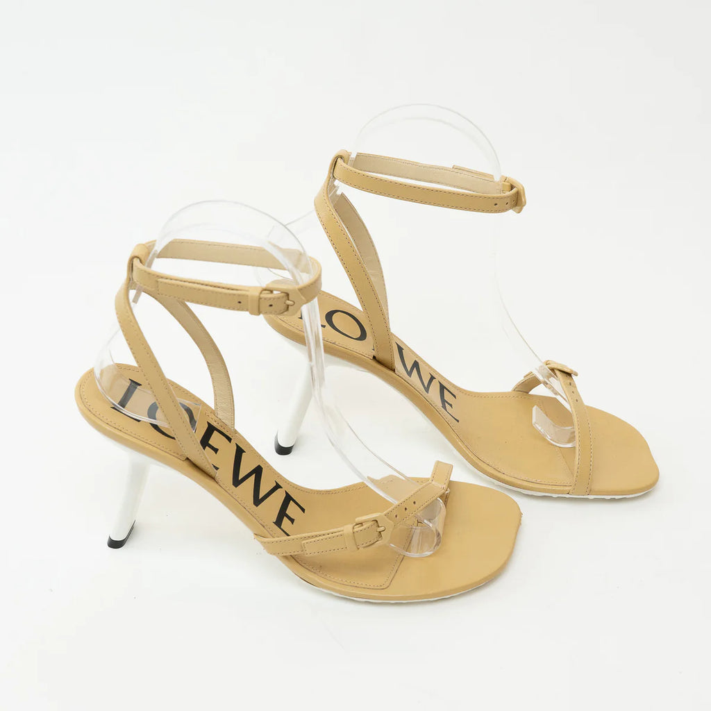 Loewe Tan Petal Leather Sandals Size 36 Coeur Cult Core