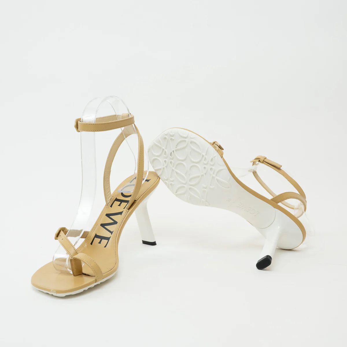 Loewe Tan Petal Leather Sandals Size 36 Coeur Cult Core