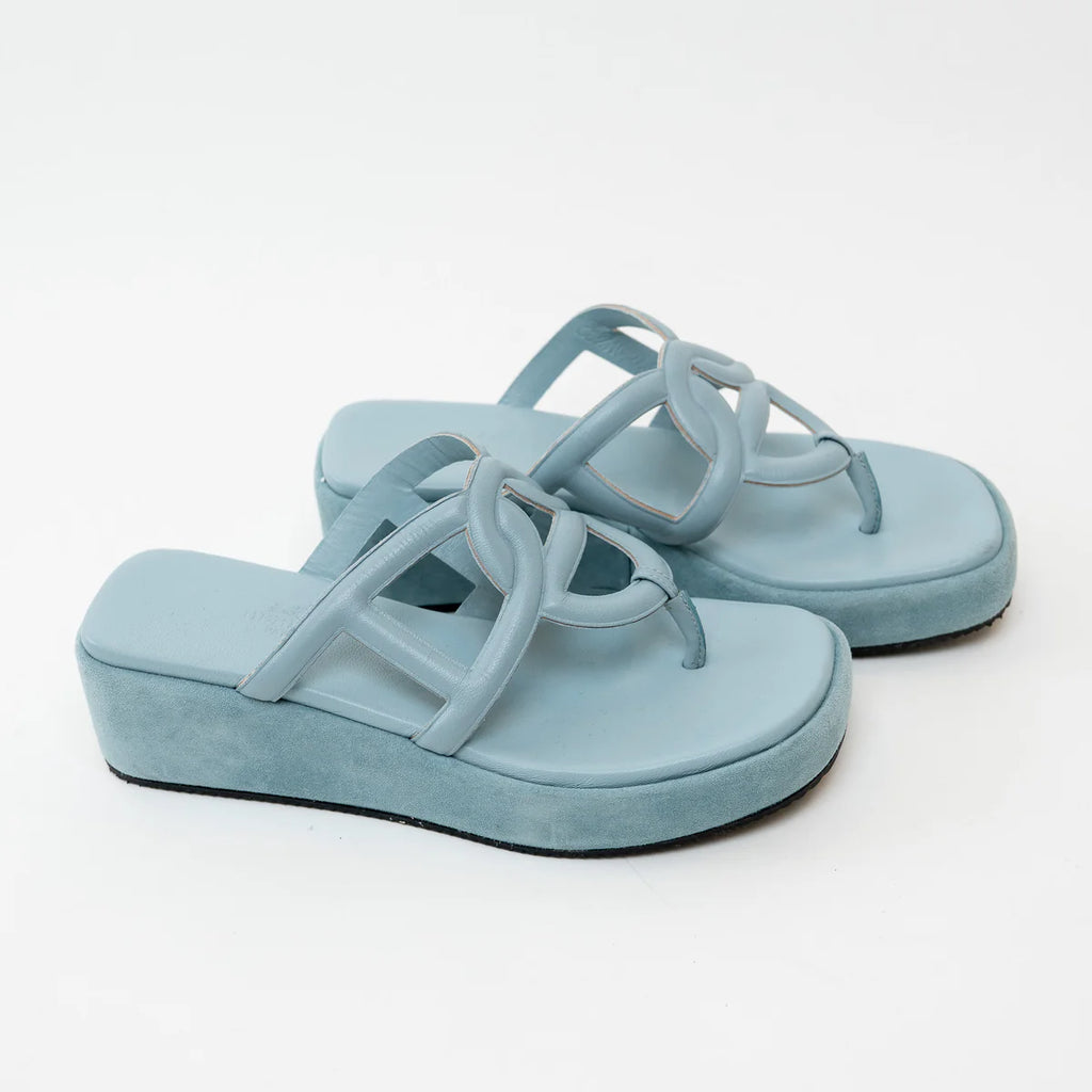 Hermes Veil D'eau Nappa Leather Chaine d'Ancre Gypsy Sandals Size 36 Coeur Cult Core