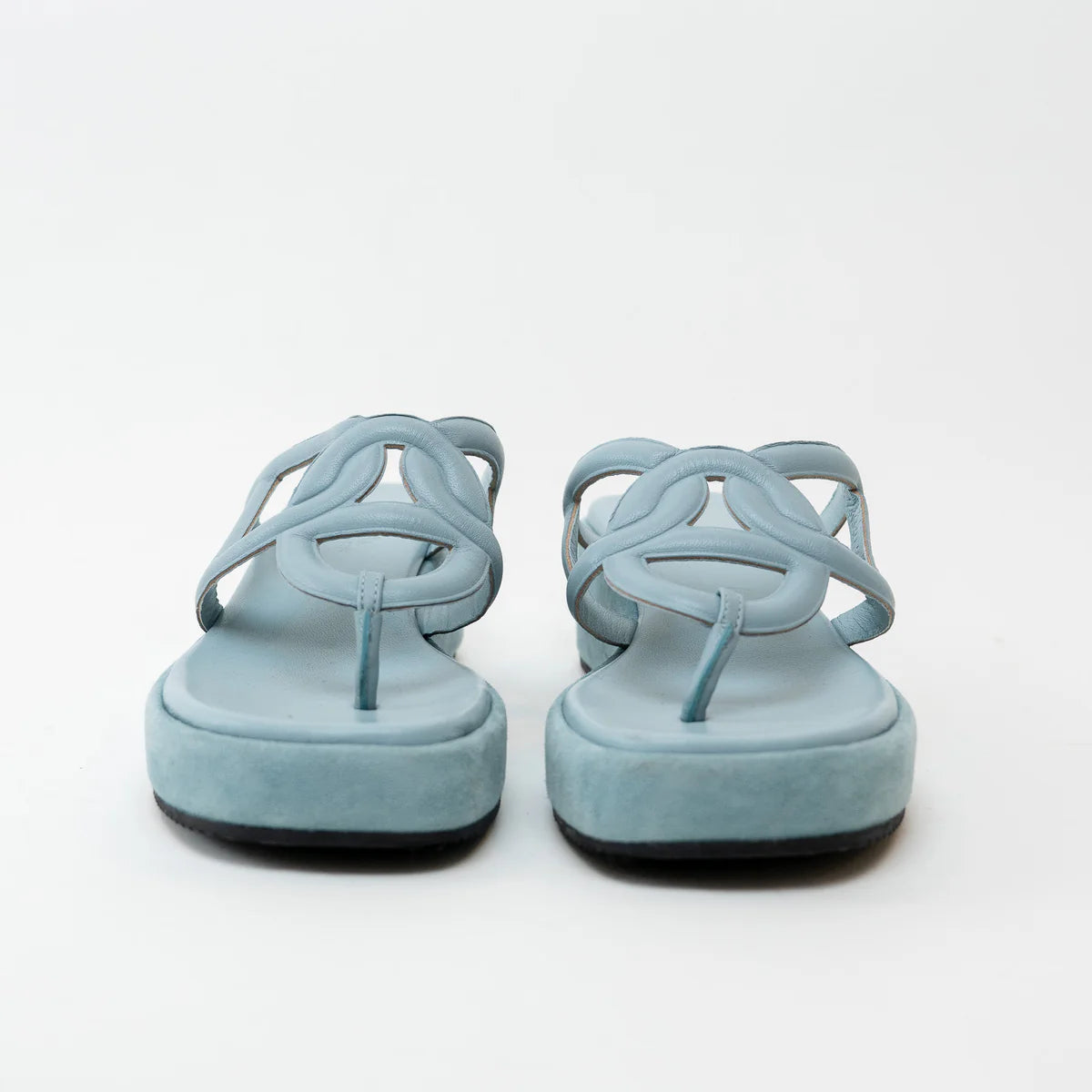 Hermes Veil D'eau Nappa Leather Chaine d'Ancre Gypsy Sandals Size 36 Coeur Cult Core