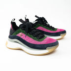 Pre-Loved Chanel™ Multicolor Suede Sneakers Size 36 Coeur Cult Core