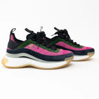 Pre-Loved Chanel™ Multicolor Suede Sneakers Size 36 Coeur Cult Core