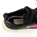 Pre-Loved Chanel™ Multicolor Suede Sneakers Size 36 Coeur Cult Core