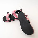 Louis Vuitton Pink Nylon White Leather Sandals Size 36 Coeur Cult Core