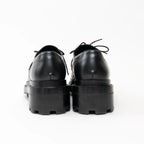 Hermes Black Calfskin Leather First Derby Loafers Size 38/40 Coeur Cult Core