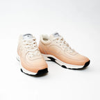 Pre-Loved Chanel™ Peach Gradient Smooth Leather Sneakers Size 37 Coeur Cult Core