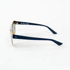 Dior Light Gold and Navy Double Bridge DiorChromic Sunglasses Coeur Cult Core