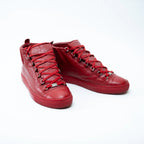 Balenciaga Arena Red High Top Sneakers Size 44 Coeur Cult Core