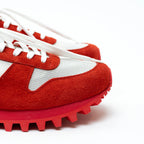 Louis Vuitton Red/White Low Top Sneakers Size 8.5 Coeur Cult Core