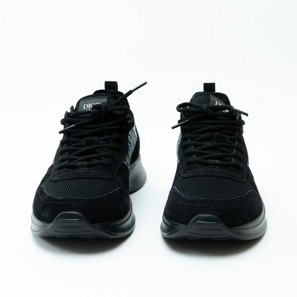 Dior Black Low Top Sneakers with Oblique Detail Size 43 Coeur Cult Core
