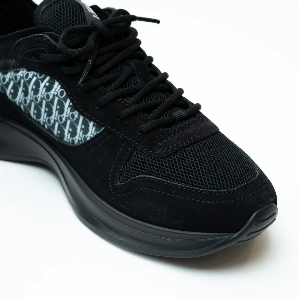Dior Black Low Top Sneakers with Oblique Detail Size 43 Coeur Cult Core
