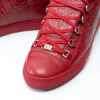 Balenciaga Arena Red High Top Sneakers Size 44 Coeur Cult Core