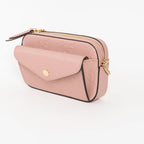 Mauve GG Embossed Leather Mini Messenger Bag Coeur Cult Core