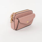 Mauve GG Embossed Leather Mini Messenger Bag Coeur Cult Core