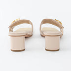 Beige Patent Leather C'est Sandals Size 37.5/39