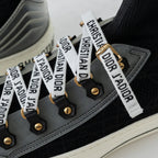 Black Cotton Knit Walk'n'Dior Sneakers Size 37/38