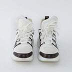 White Technical Fabric and Monogram Canvas Arclight Sneakers Size 38