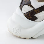 White Technical Fabric and Monogram Canvas Arclight Sneakers Size 38