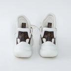 White Technical Fabric and Monogram Canvas Arclight Sneakers Size 38