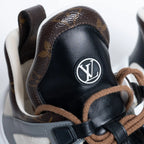 Leather and Monogram Canvas Arclight Sneakers Size 38