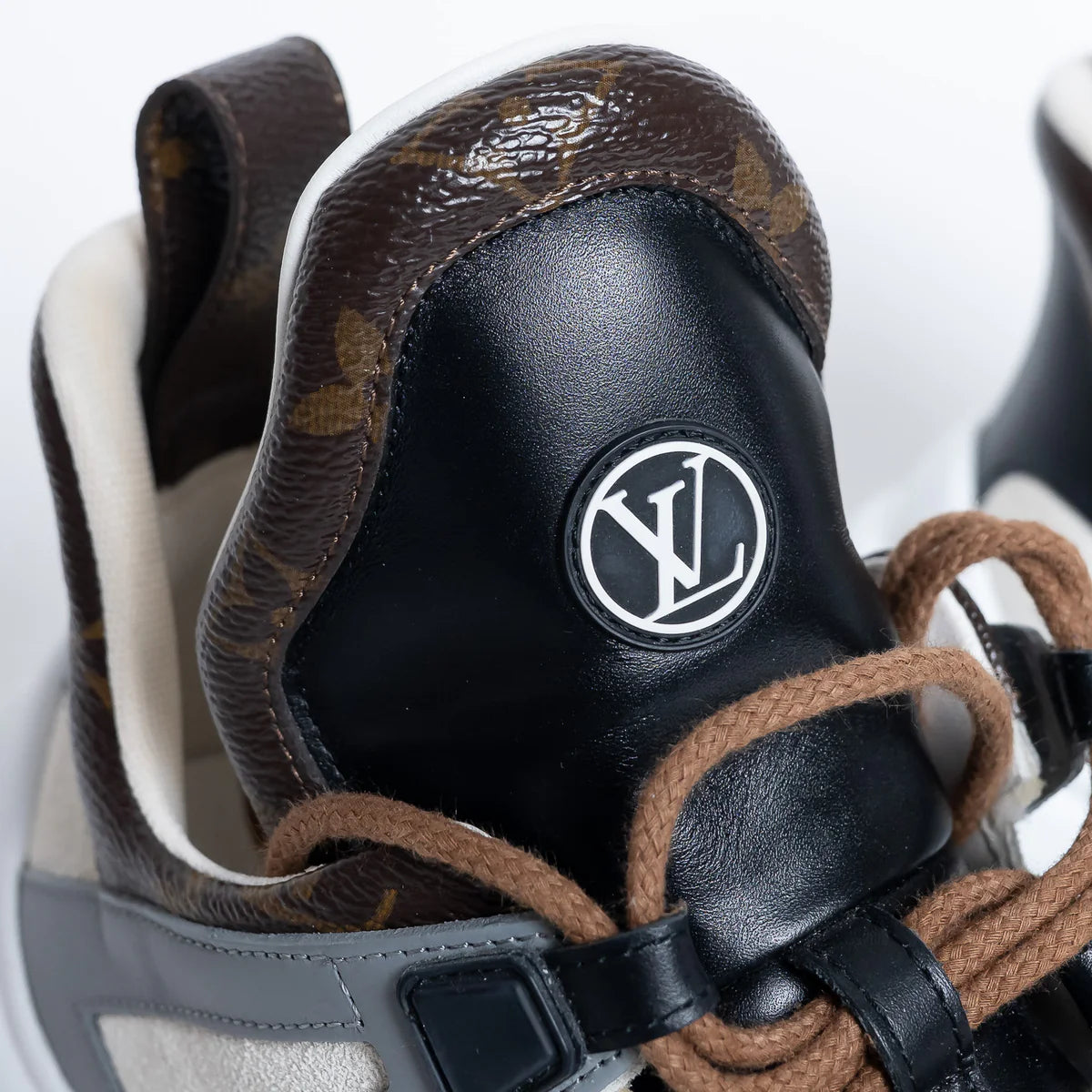 Leather and Monogram Canvas Arclight Sneakers Size 38